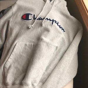 Champion Reverse Weave Gray Hoodie